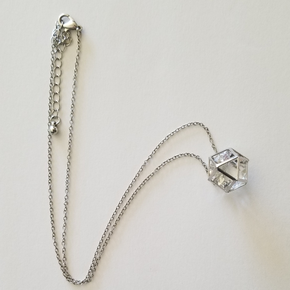 Silver Goemetric Necklace